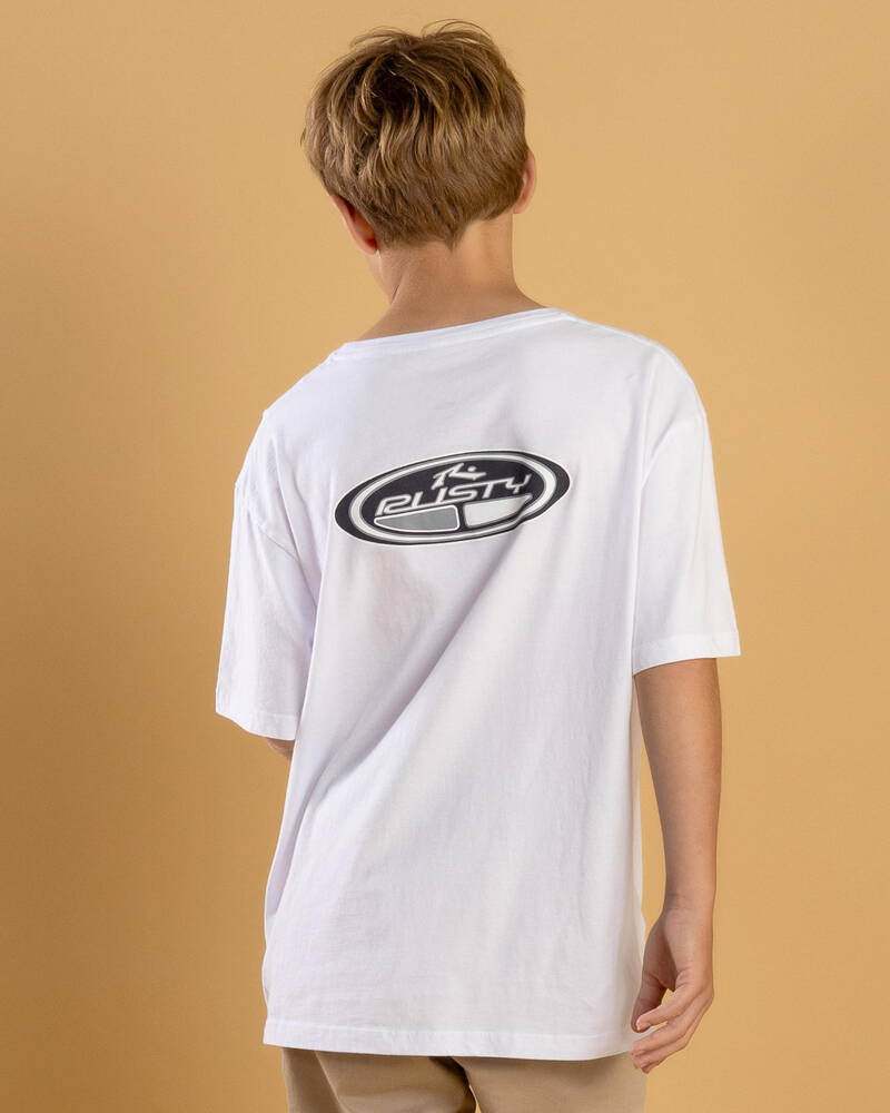 Rusty Boys' Faden Short Sleeve T-Shirt for Mens