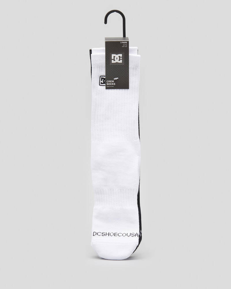 DC Shoes DC Shoe Co Crew Socks 2 Pack for Mens