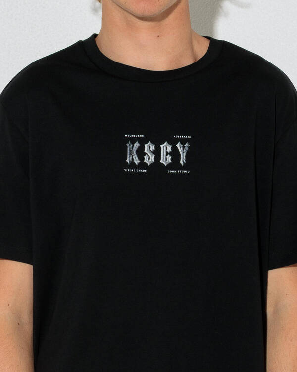 Kiss Chacey Encryption Dual Curved T-Shirt for Mens