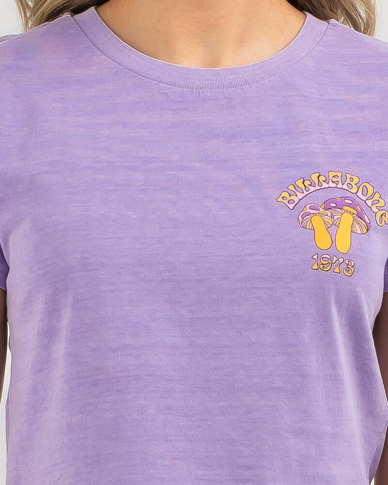 Billabong Violet Delight Crop T-Shirt for Womens