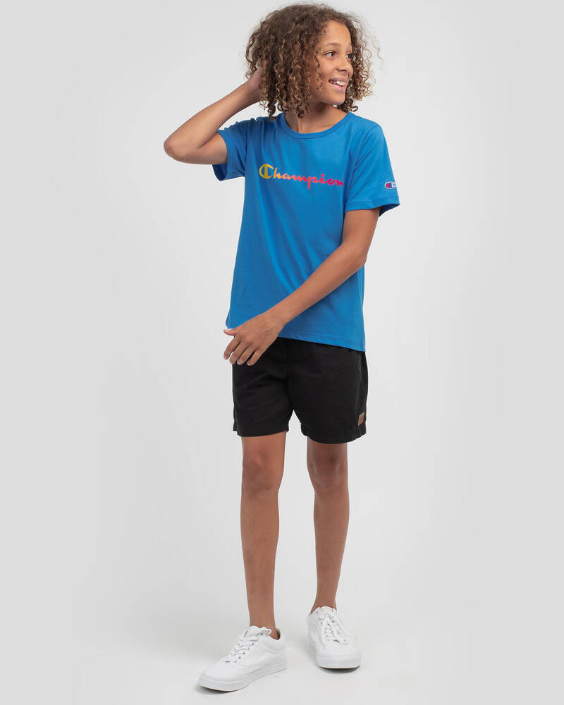 Champion Boys' Ombre Logo T-Shirt for Mens