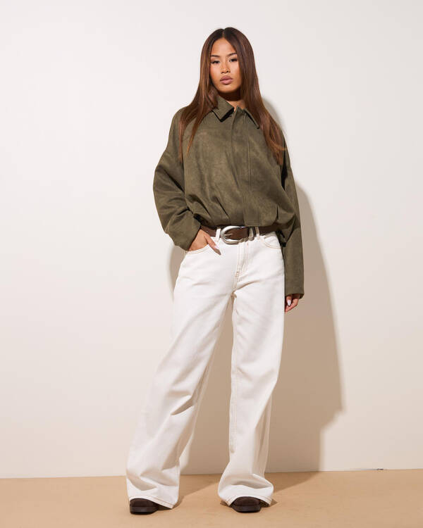 Ava And Ever London Faux Suede Jacket for Womens