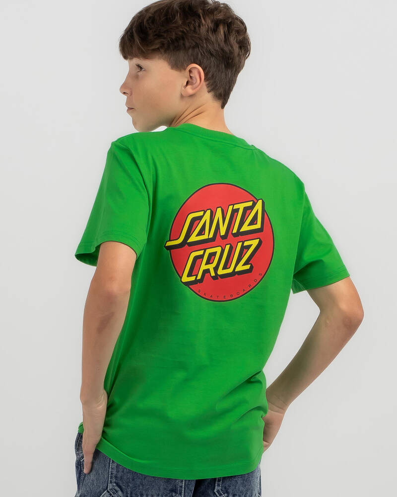 Santa Cruz Boys' Classic Dot Chest T-Shirt for Mens