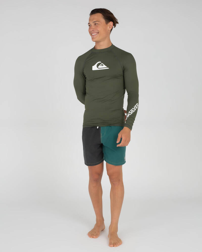 Quiksilver Mens' All Time Long Sleeve Rash Vest for Mens