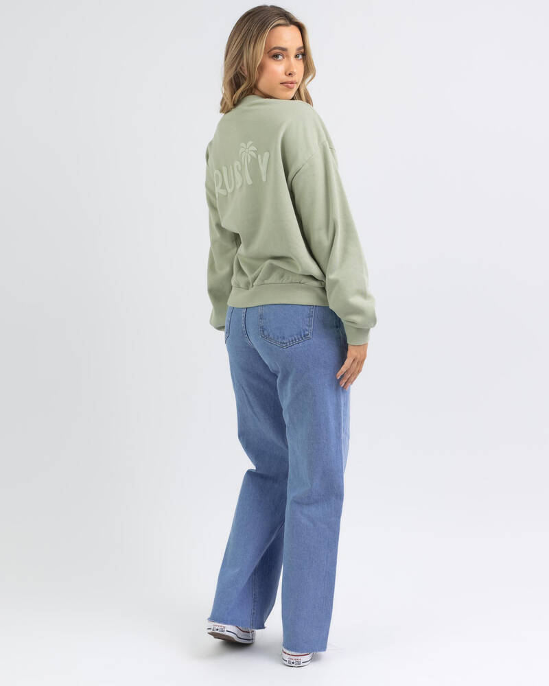 Rusty Palm Crewneck Sweatshirt for Womens