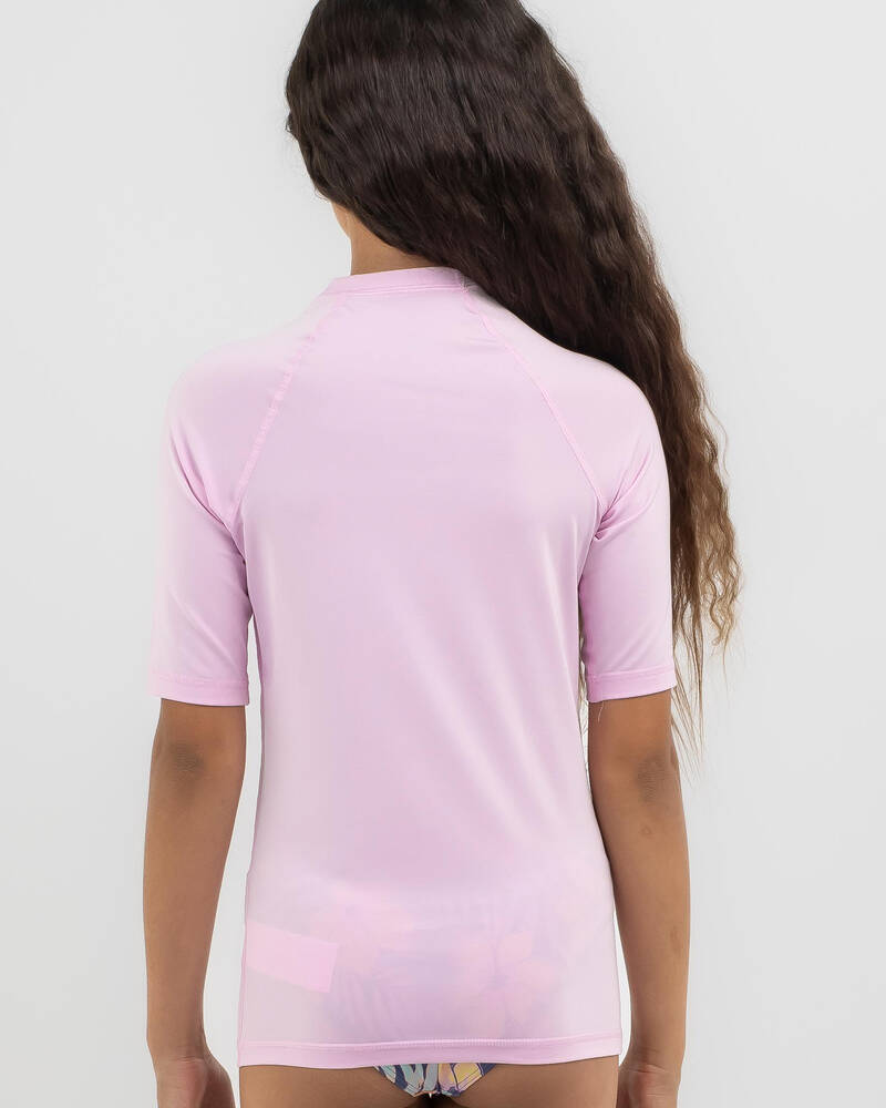 Roxy Girls' Essential Short Sleeve Rash Vest for Womens