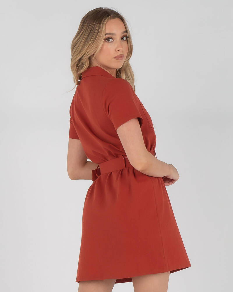 Shop Ava And Ever Bravo Dress In Brick Fast Shipping & Easy Returns City Beach Australia