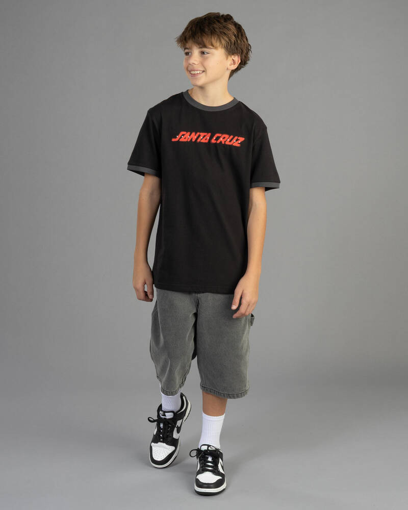 Santa Cruz Boys' Spray Strip Front T-Shirt for Mens