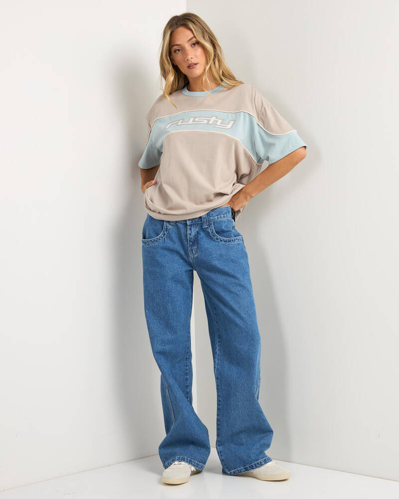 Rusty Kinetic Oversized T-Shirt for Womens