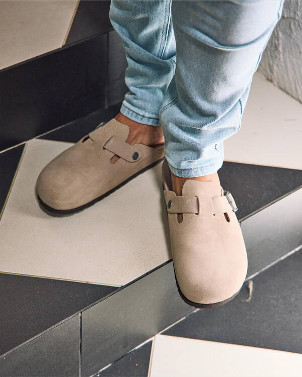 GENUINS Riva Velour Clogs for Mens