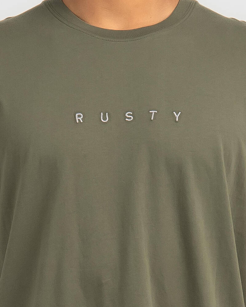 Rusty Short Cut 2 T-Shirt for Mens