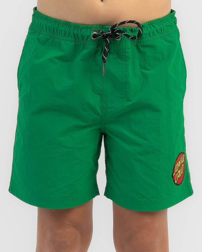 Santa Cruz Boys' Classic Dot Cruizer Beach Shorts for Mens