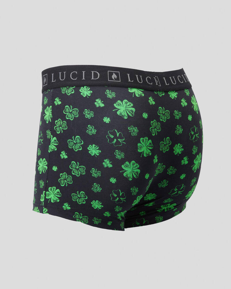 Lucid Shamrock Fitted Boxers for Mens