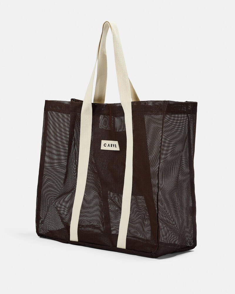 Carve Seaside Mesh Beach Bag for Womens