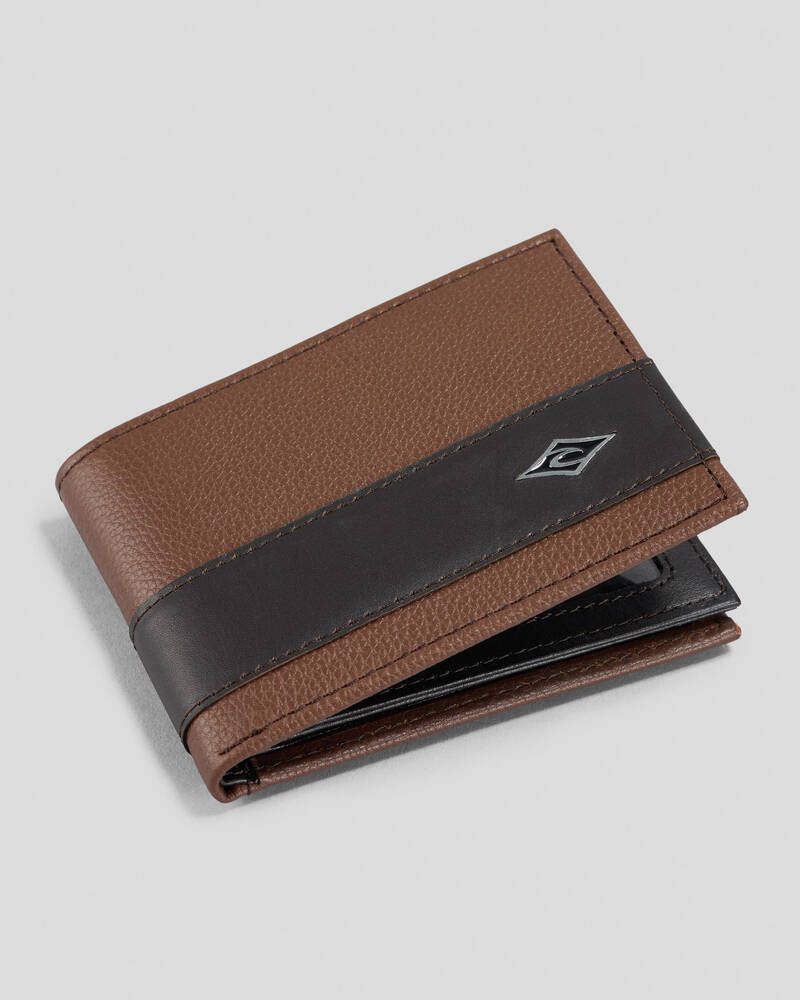 Rip Curl Diamond RFID Slim Leather Wallet for Mens