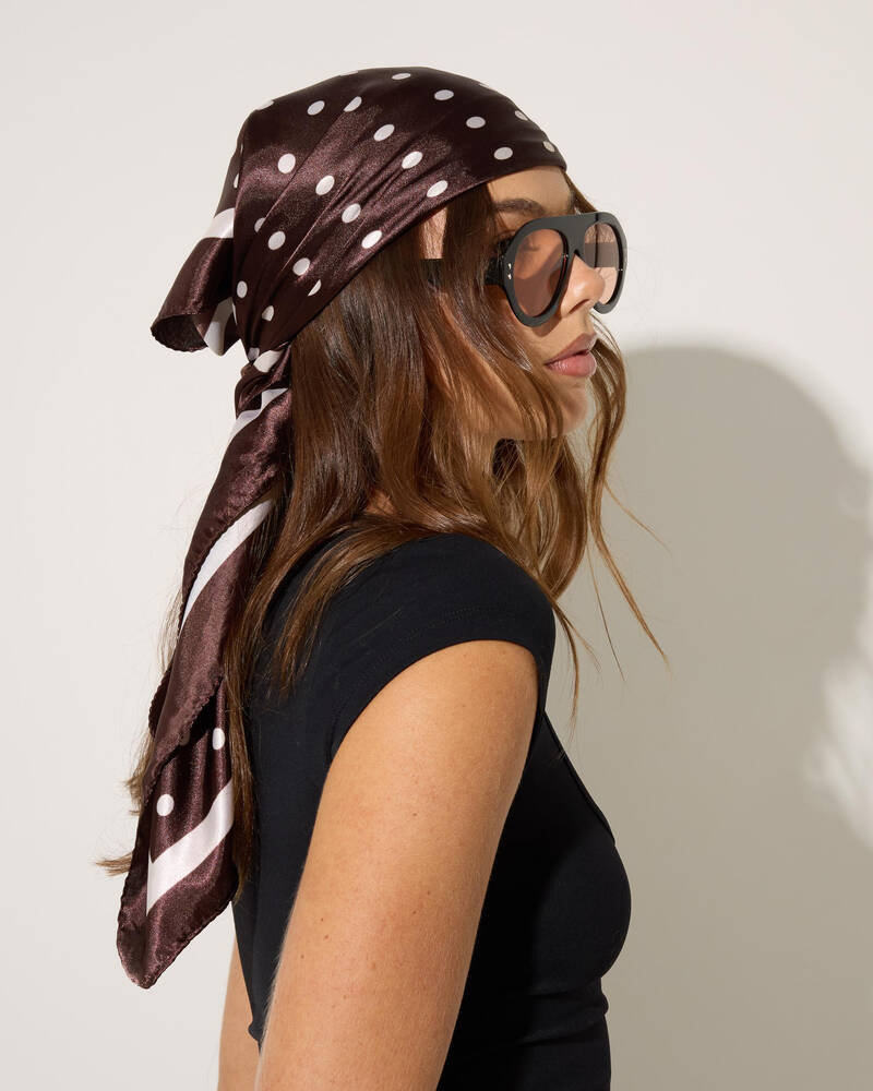 Karyn In LA Polka Dot Hair Scarf for Womens