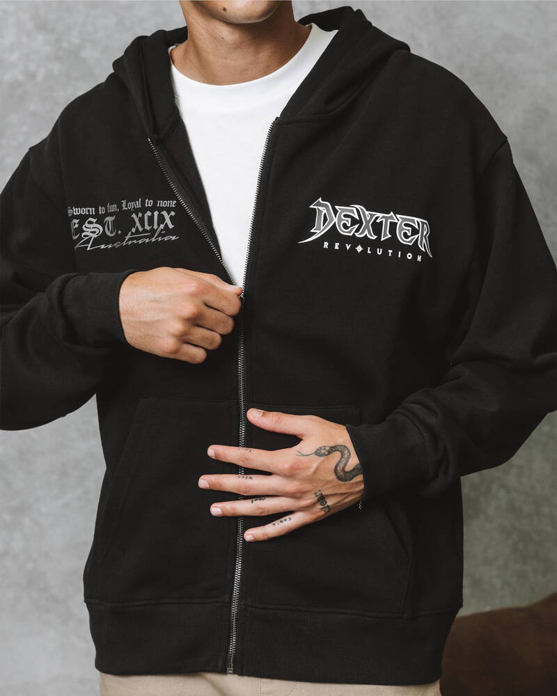 Dexter Torment Zip Through Hoodie for Mens