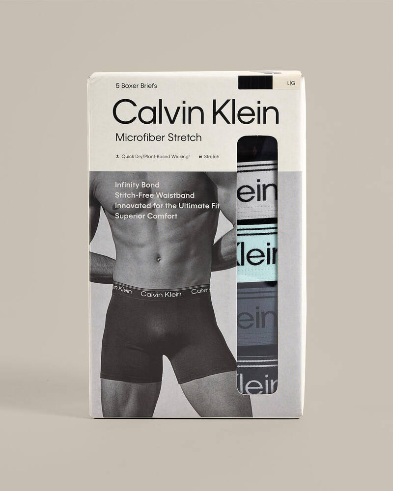 Calvin Klein Microfiber Stretch Boxer Brief 5 Pack for Mens