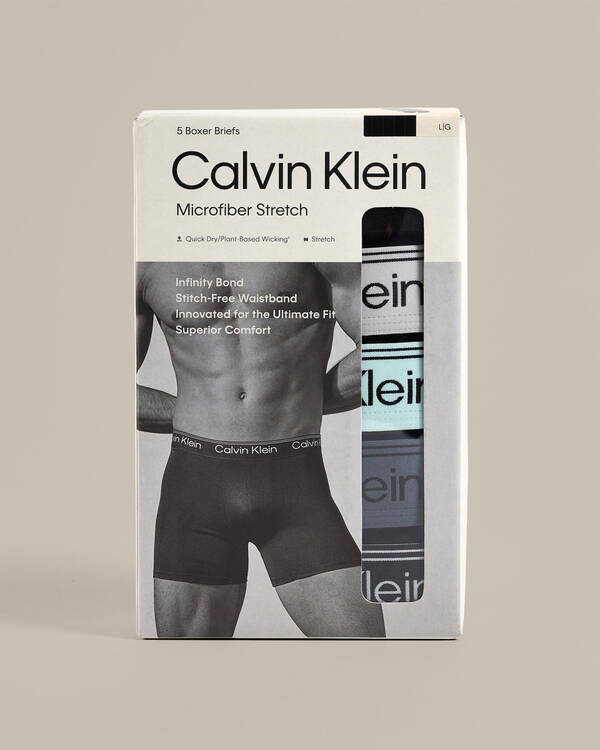Calvin Klein Microfiber Stretch Boxer Brief 5 Pack for Mens