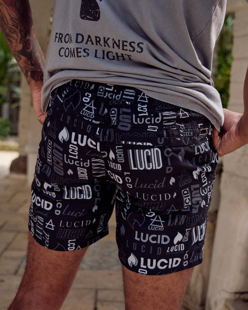 Lucid Distinct Elastic Waist Shorts for Mens