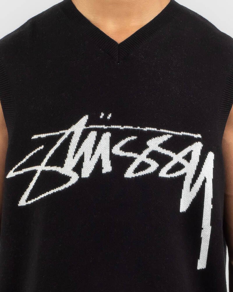 Stussy Smooth Stock Knitted Vest for Mens
