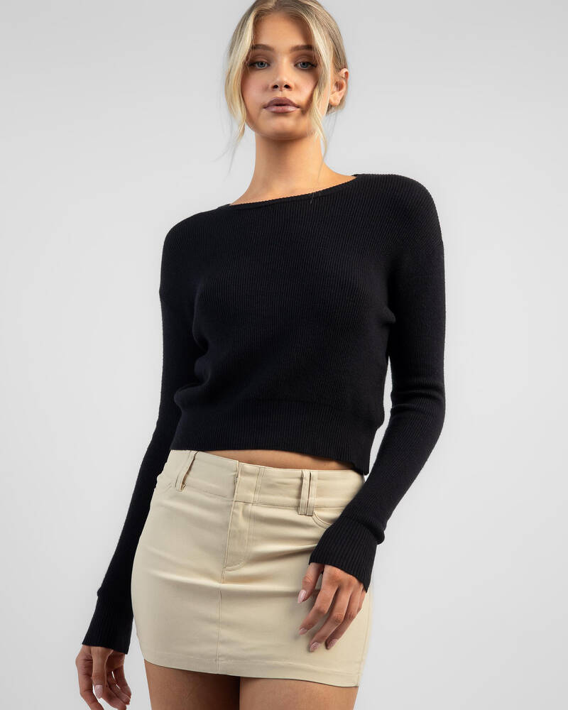 Mooloola Basic Crew Neck Knit Jumper for Womens