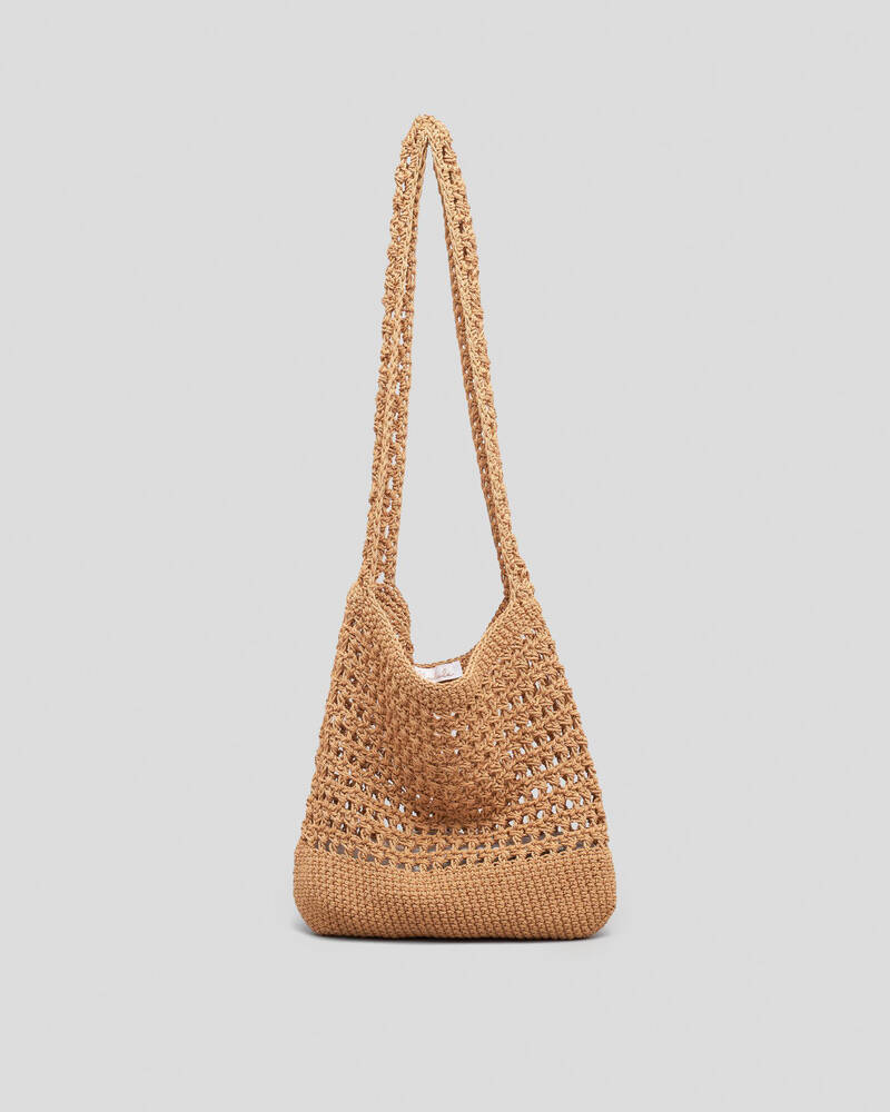 Mooloola Indigo Macrame Bag for Womens