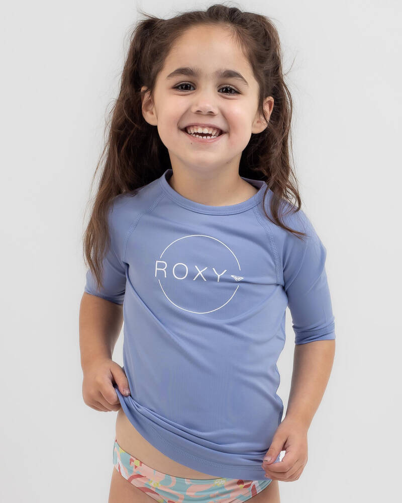 Roxy Toddlers' Beach Classic Short Sleeve Rash Vest for Womens