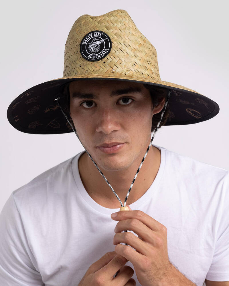 Salty Life Tanked Straw Hat for Mens