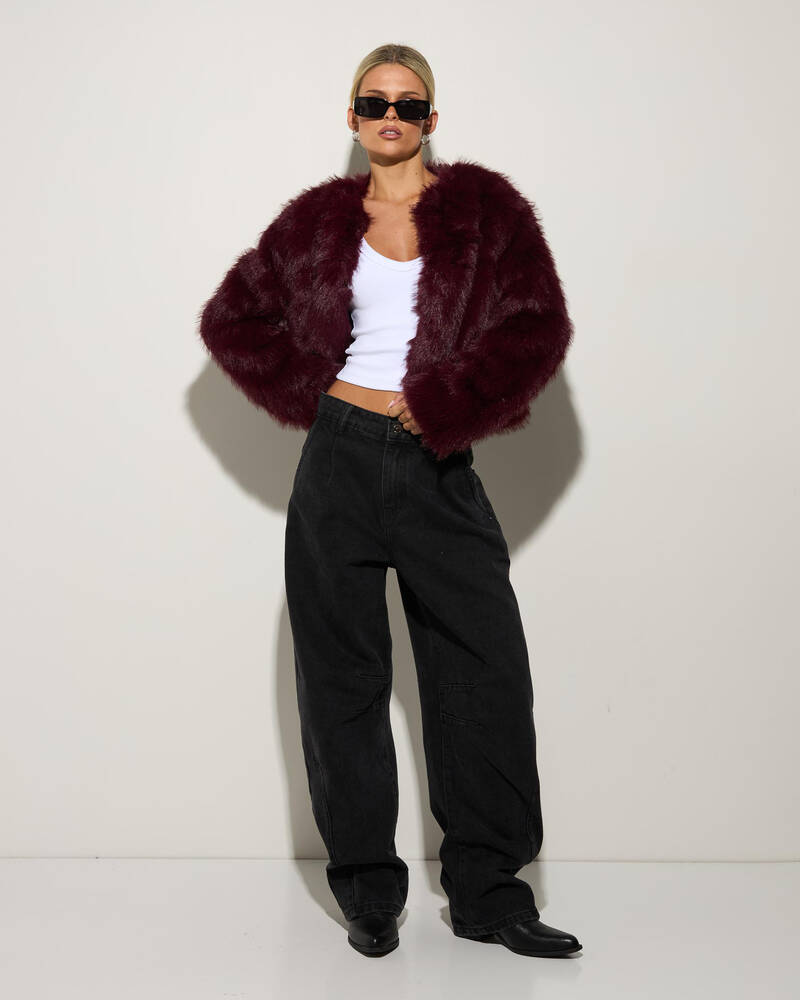 Ava And Ever Harlow Faux Fur Jacket for Womens