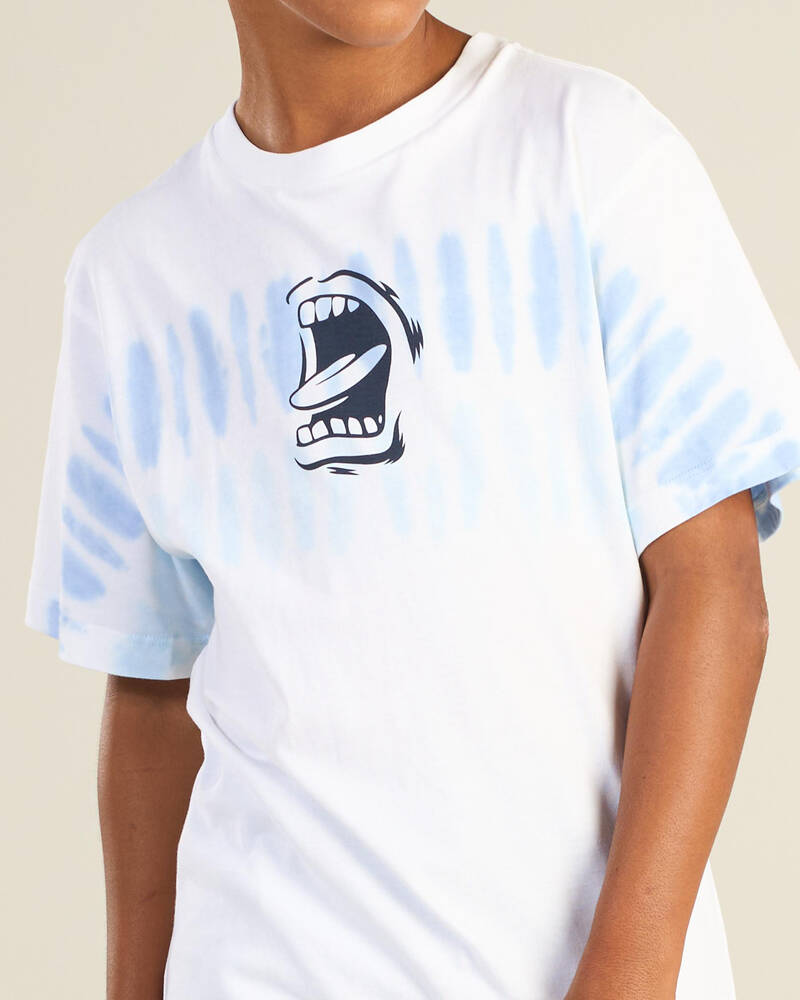 Santa Cruz Boys' Screaming Mouth Mono Strip Front T-Shirt for Mens