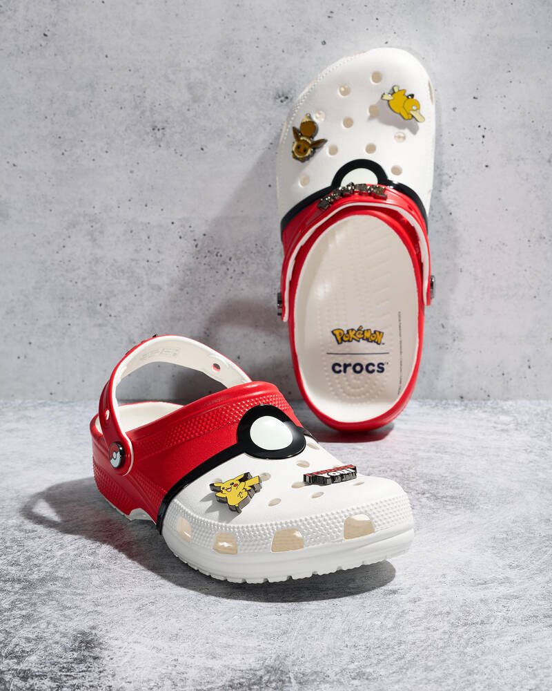 Crocs Kids' Pok&eacute;mon Pok&eacute; Ball Classic Clogs for Unisex