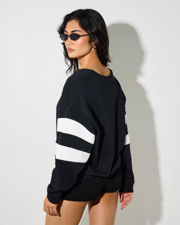 Nike Club Fleece V-Neck Crew Sweatshirt for Womens