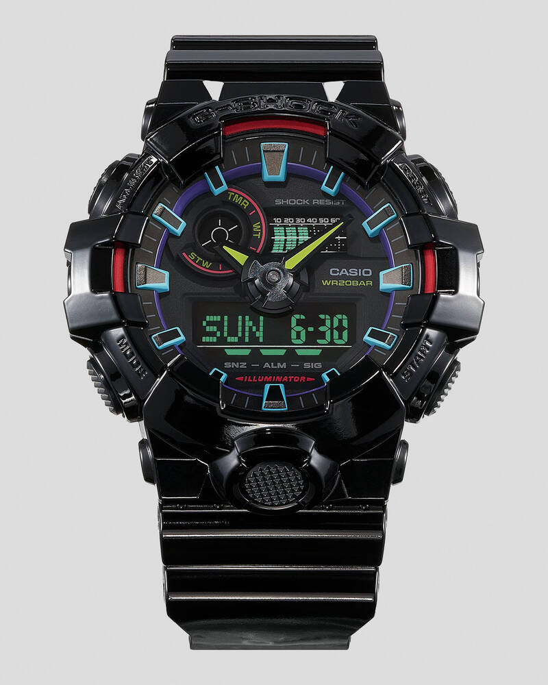 G-Shock GA700RGB-1A Watch for Mens