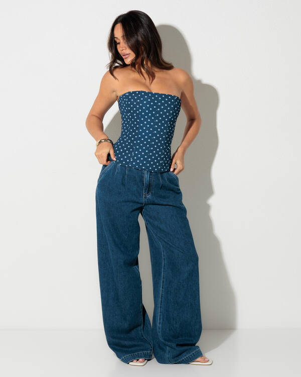 DESU Lady Di Pleated Jeans for Womens