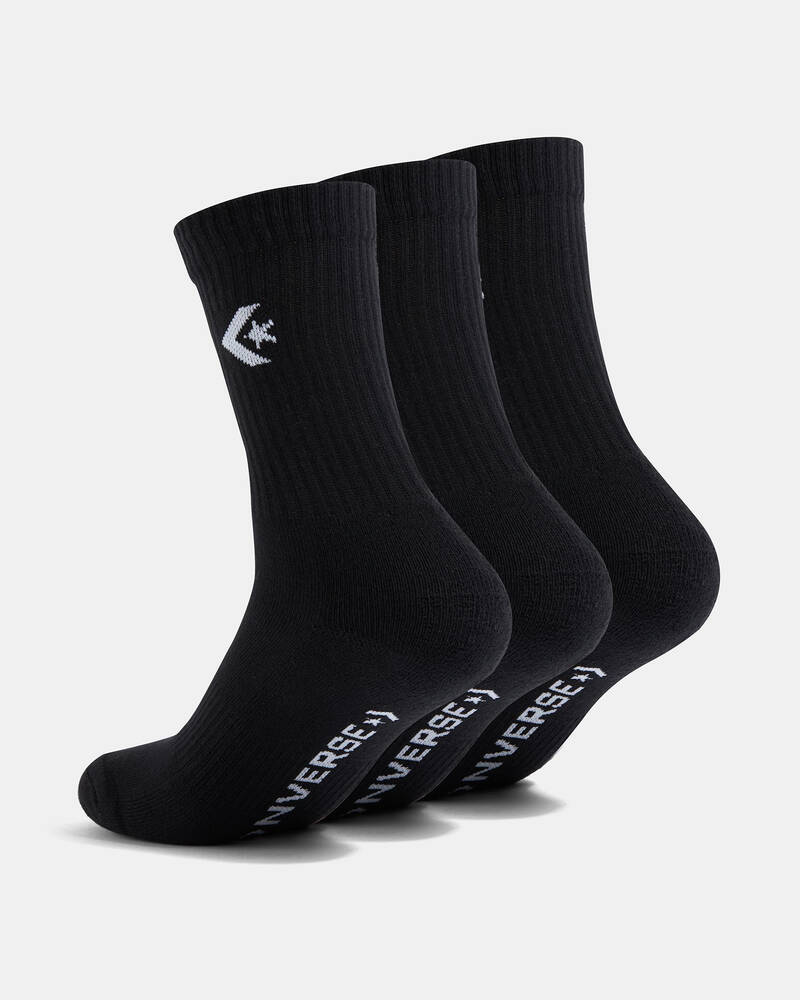 Converse Boys' Crew Socks 3 Pack for Mens