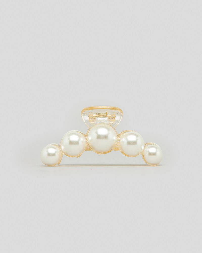 Karyn In LA Faux Pearl Hair Claw Clip for Womens