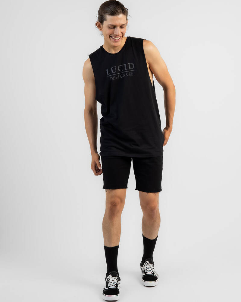 Lucid Angled Muscle Tank for Mens