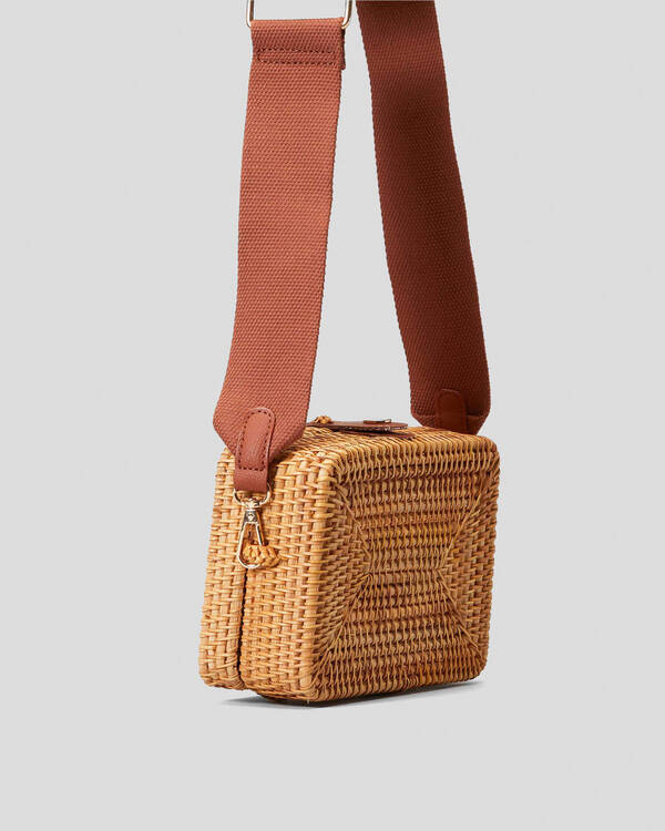 Mooloola Cleo Straw Crossbody Bag for Womens