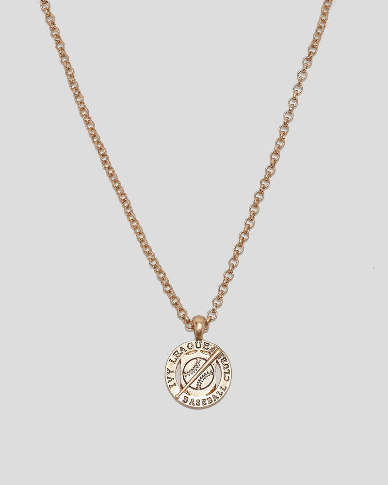 Icon Brand Ivy League Club Coin Necklace for Mens