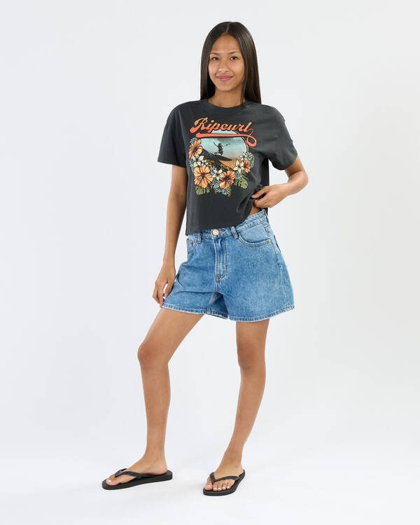 Rip Curl Girls' Wave Cropped Tee for Womens
