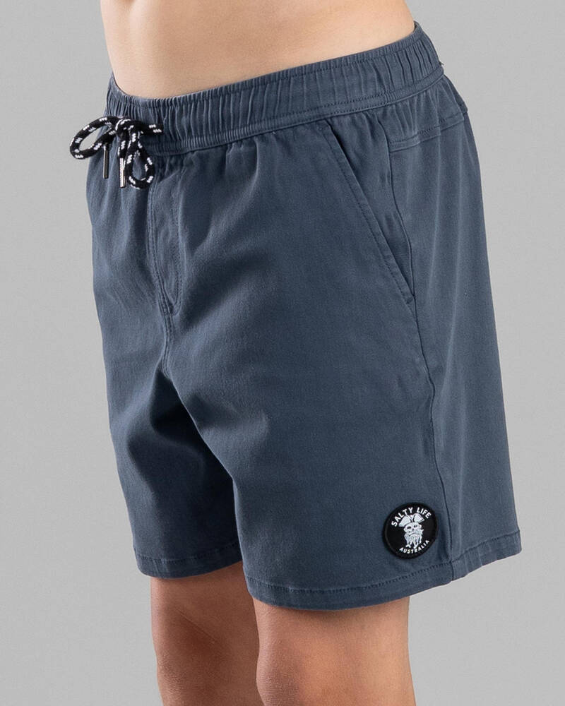 Salty Life Boys' Journey Elastic Waist Shorts for Mens