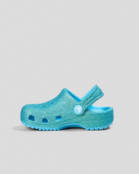 Crocs Toddlers' Classic Glitter Clogs for Unisex image number null
