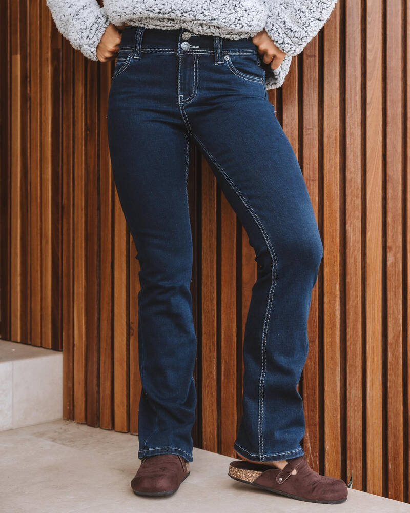 DESU Jawbreaker Low Waist Flare Jeans for Womens