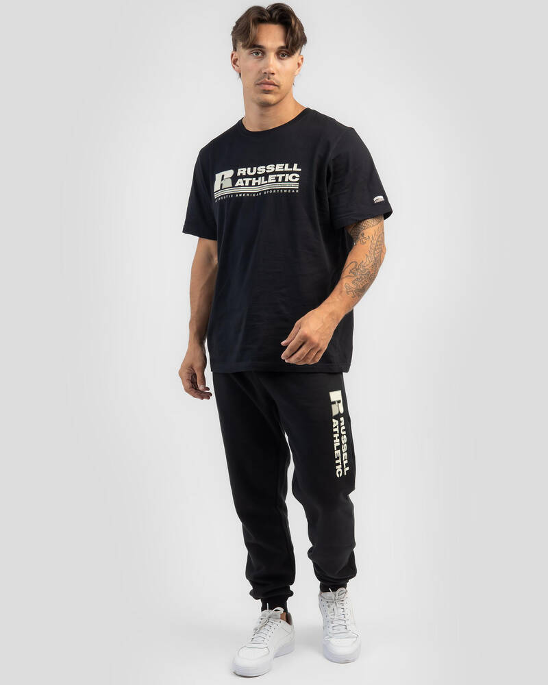Russell Athletic Originals Bar Logo Cuff Track Pants for Mens