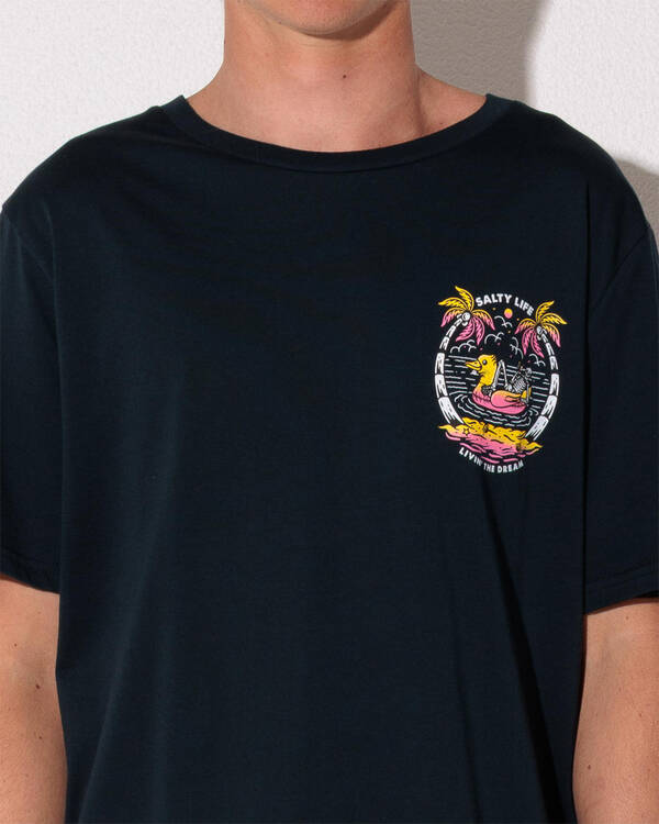 Salty Life Gone Floatin' T-Shirt for Mens