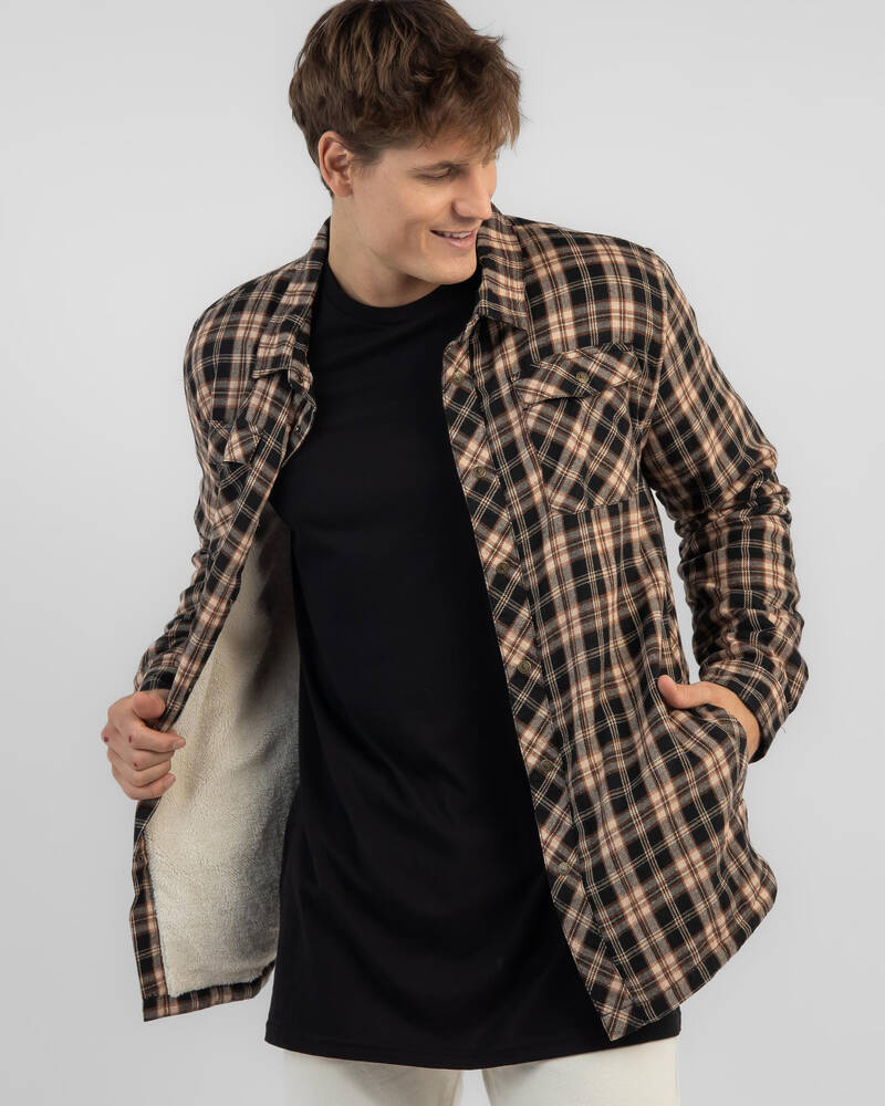 Town & Country Surf Designs Canyon Sherpa Flannel Shirt for Mens