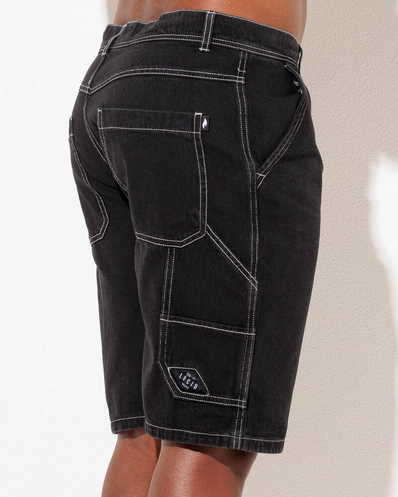 Lucid League Denim Walk Shorts for Mens