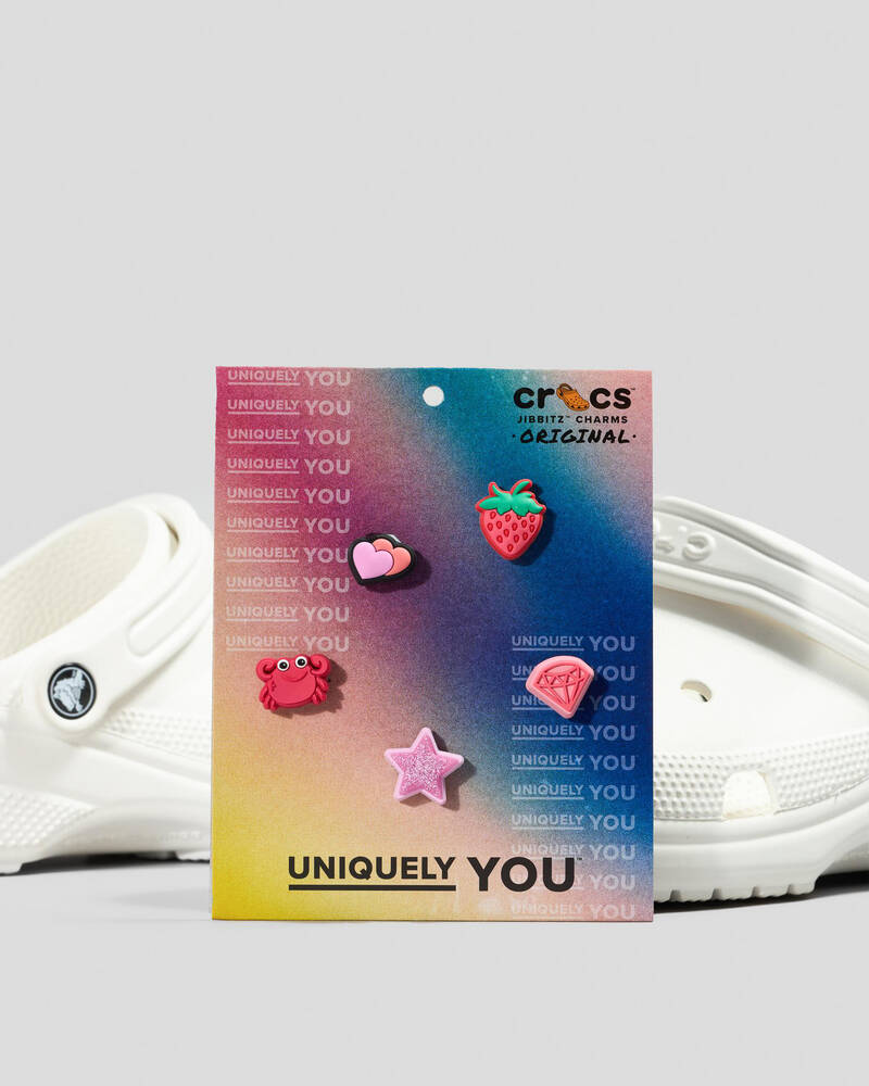 Crocs Tiny Pink Jibbitz 5 Pack for Unisex