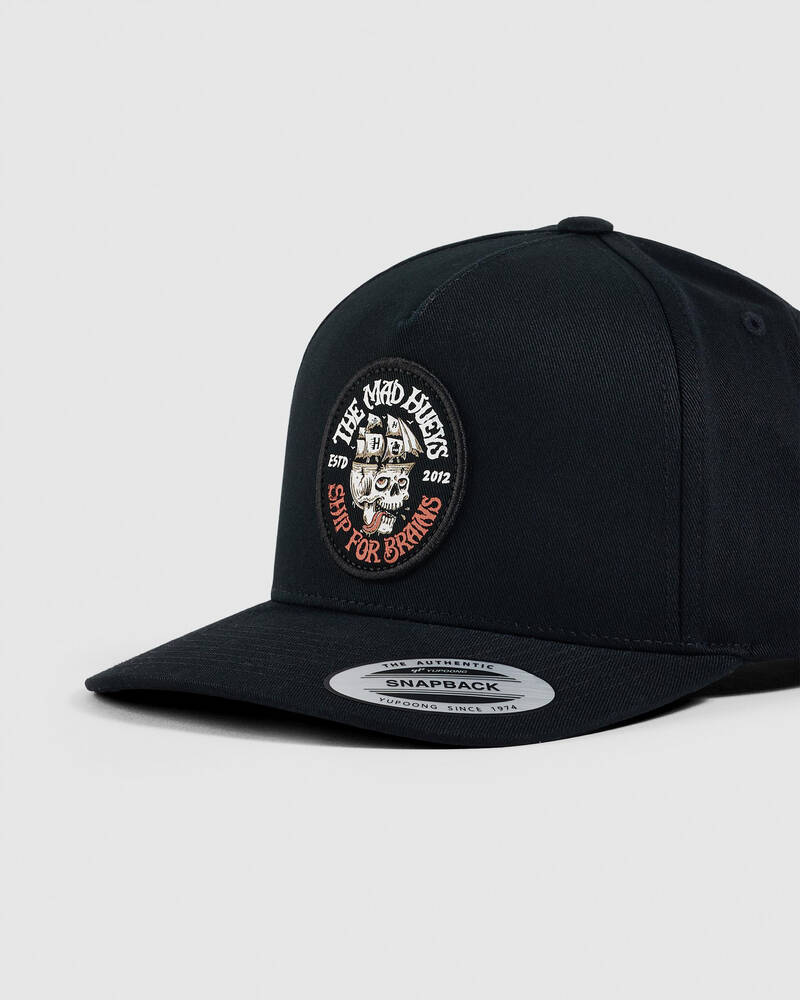 The Mad Hueys Ship For Brains Twill Snapback Cap for Mens